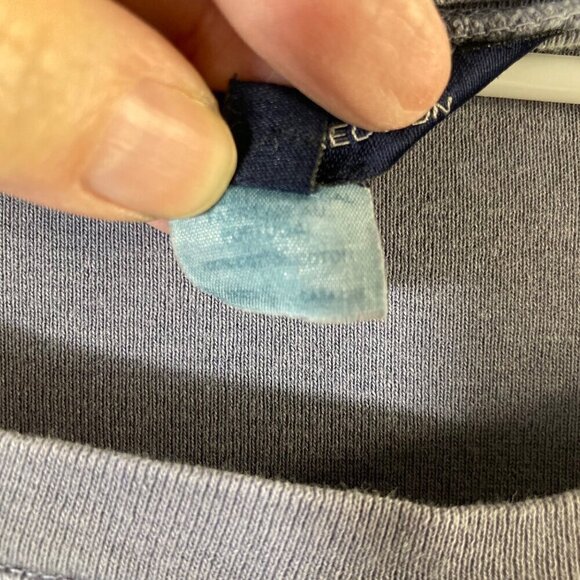 Womens French Connection Corset Style Top Blue Gray L snug - Picture 6 of 6